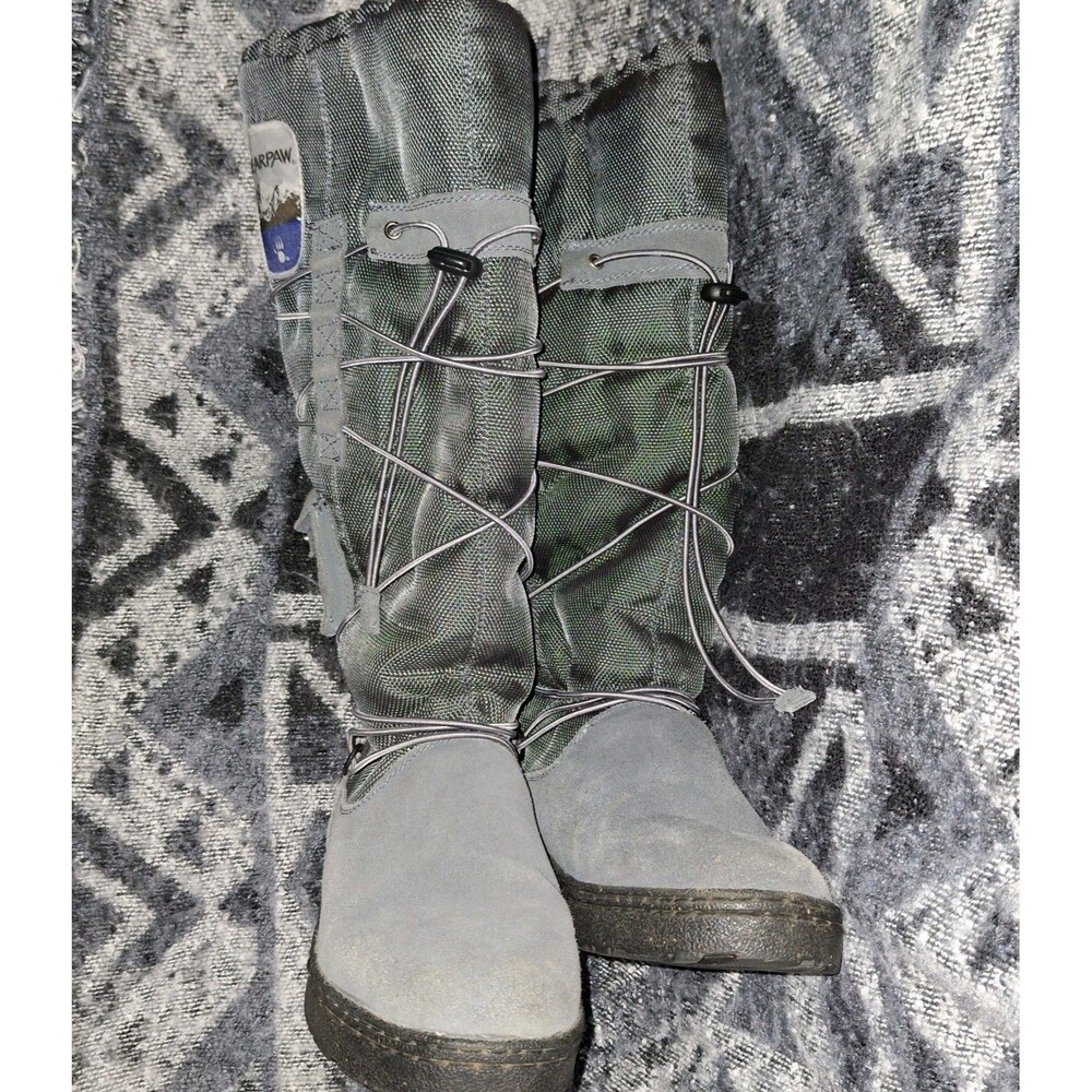 Rare Bearpaw Size 7 1277W - Boreal Tall Winter Boots Wool Blend Lining Sheepskin